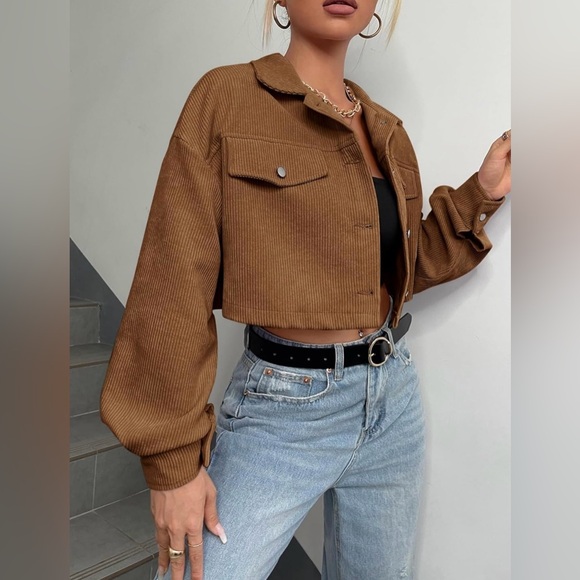 Jackets & Blazers - NWOT! Crop Corduroy Jacket